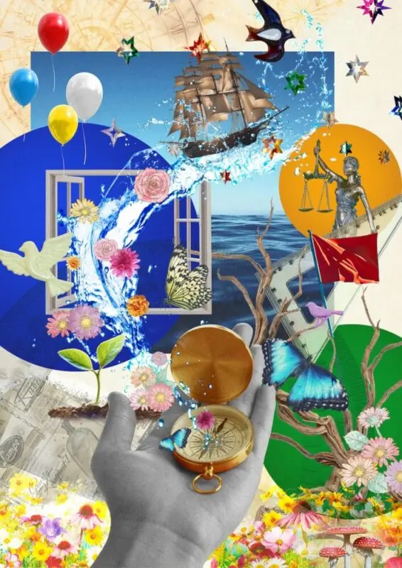 自分と向き合う穏やかなイメージ